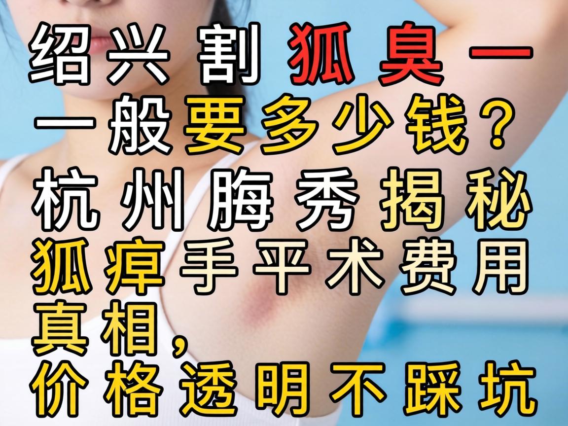 绍兴割狐臭一般要多少钱？杭州腋秀揭秘狐臭手术费用真相，价格透明不踩坑