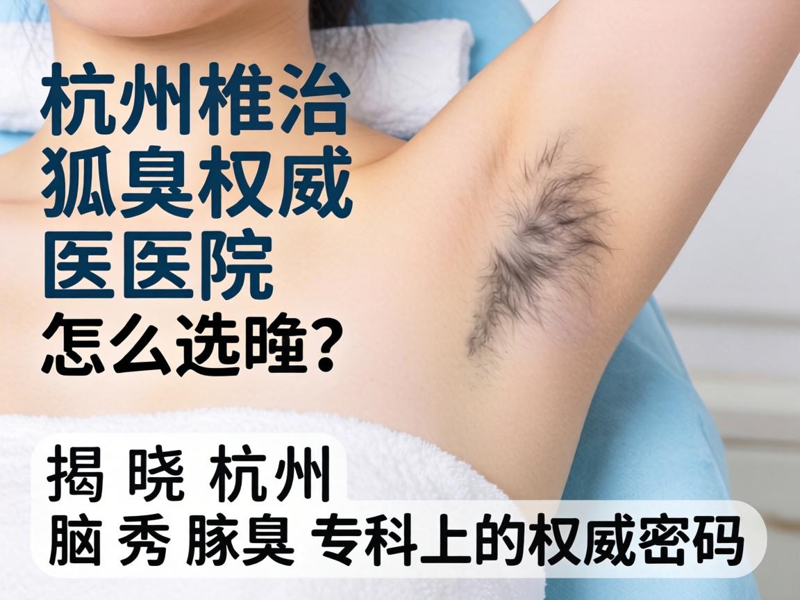杭州治狐臭权威医院怎么选？揭晓杭州腋秀腋臭专科的权威密码