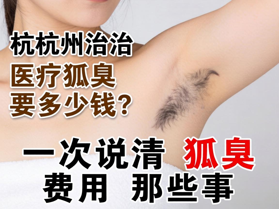杭州治疗狐臭要多少钱？一次说清狐臭费用那些事