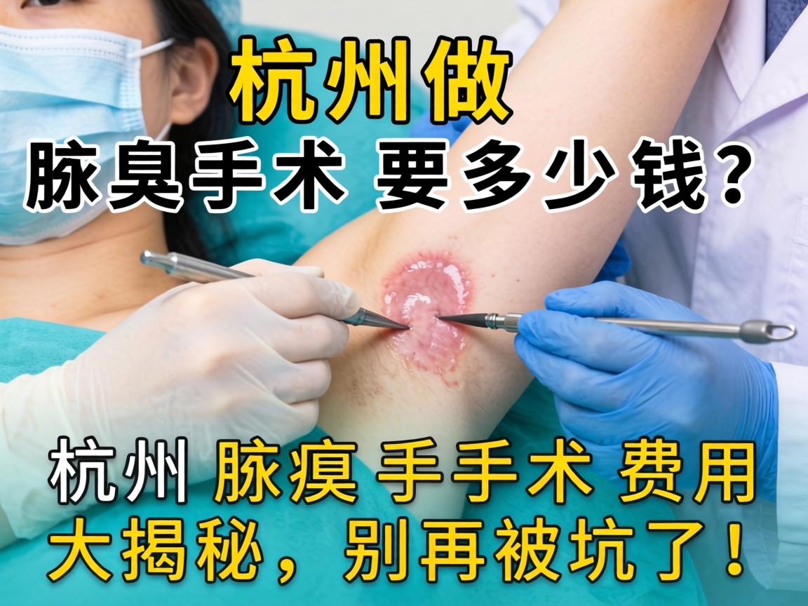 杭州做腋臭手术要多少钱？杭州腋臭手术费用大揭秘，别再被坑了！