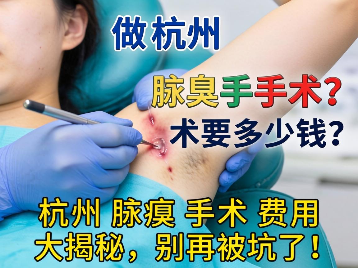 杭州做腋臭手术要多少钱？杭州腋臭手术费用大揭秘，别再被坑了！
