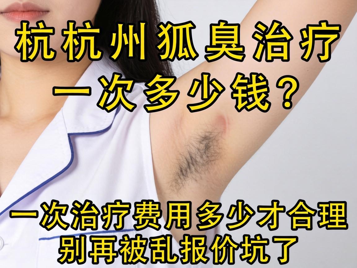 杭州狐臭治疗一次多少钱？一次治疗费用多少才合理？别再被乱报价坑了