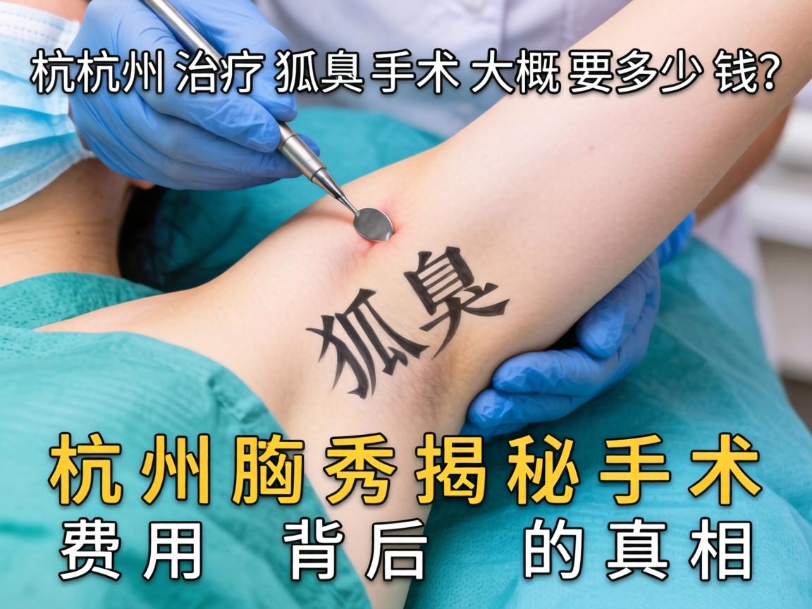 杭州治疗狐臭手术大概要多少钱？杭州腋秀揭秘手术费用背后的真相