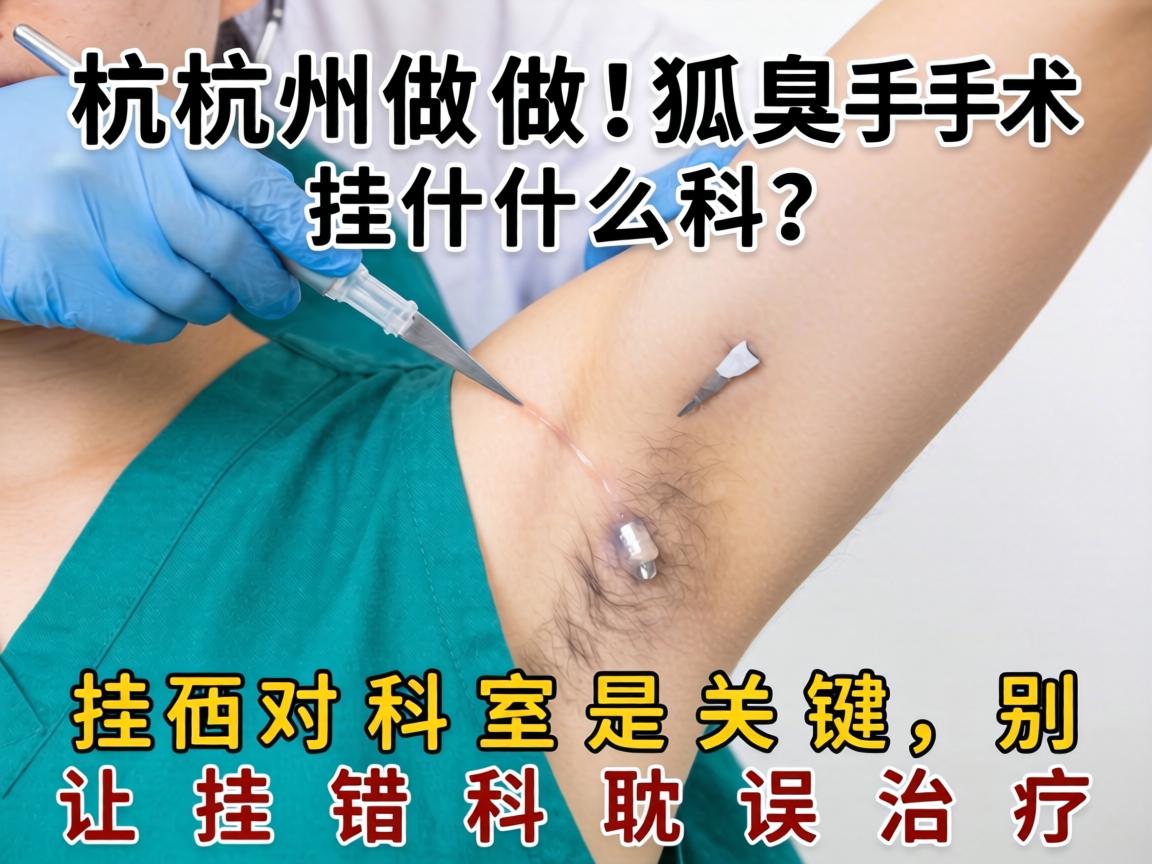 杭州做狐臭手术挂什么科？挂对科室是关键，别让挂错科耽误治疗