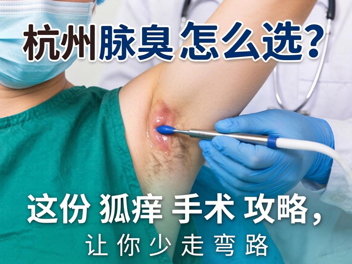 杭州腋臭手术怎么选？这份狐臭手术攻略，让你少走弯路