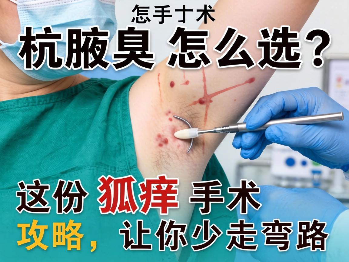 杭州腋臭手术怎么选？这份狐臭手术攻略，让你少走弯路