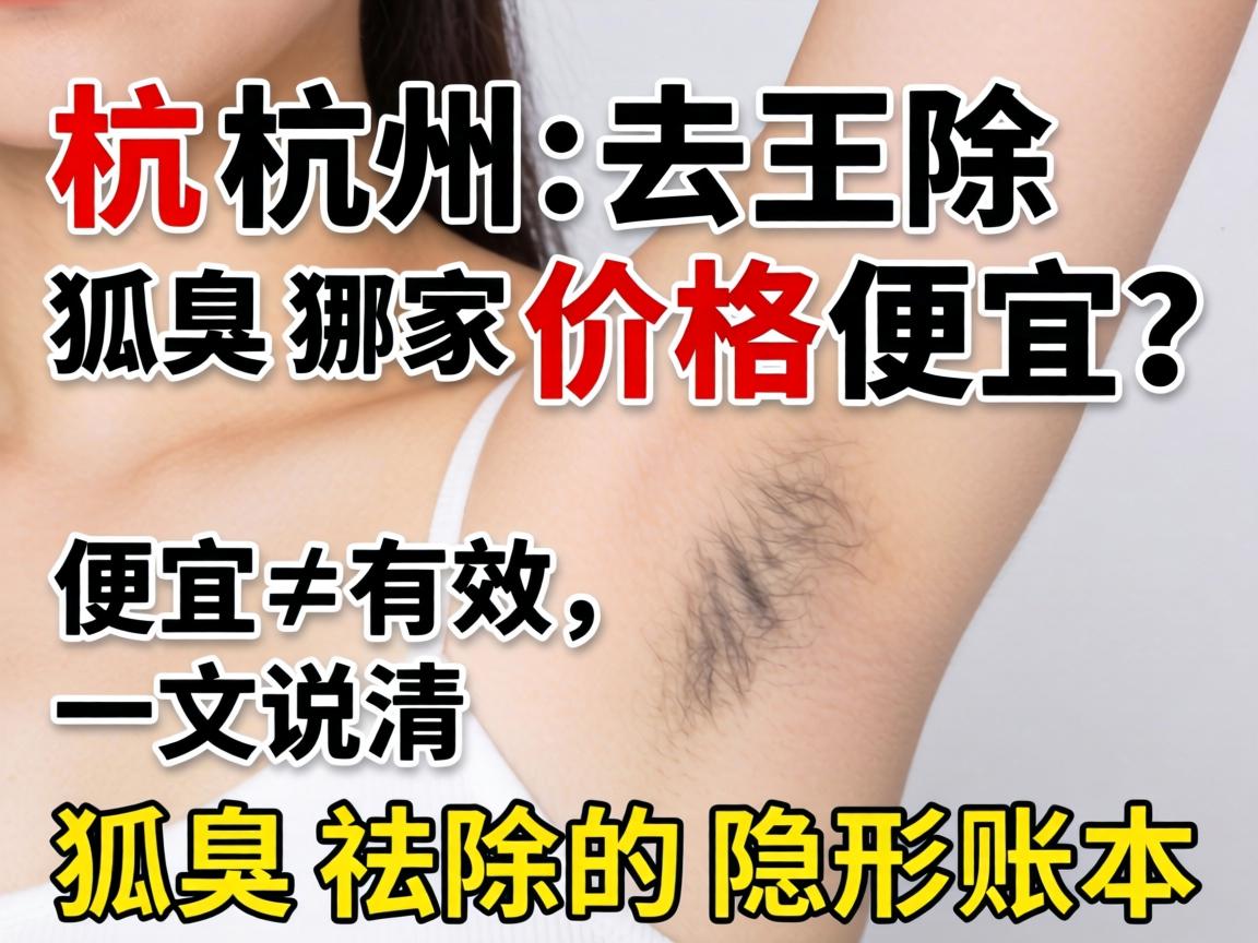 杭州去除狐臭哪家价格便宜？便宜≠有效，一文说清狐臭祛除的隐形账本