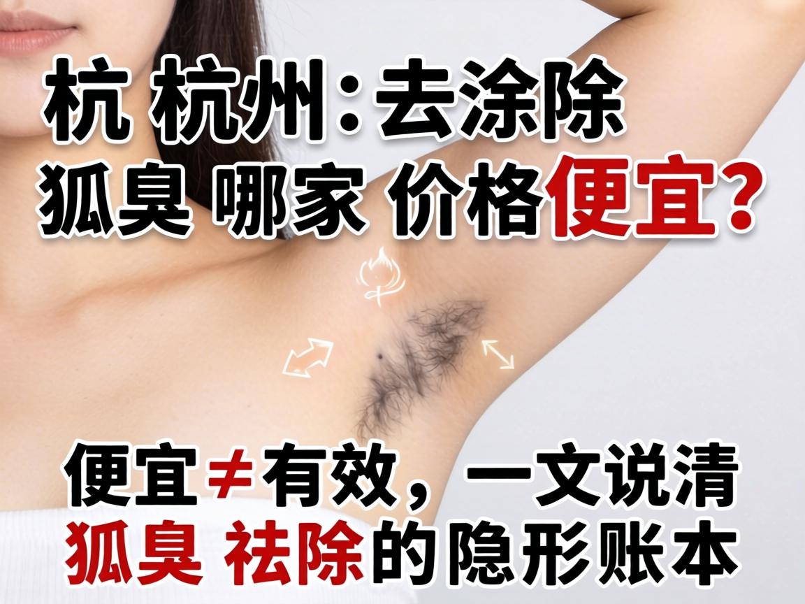 杭州去除狐臭哪家价格便宜？便宜≠有效，一文说清狐臭祛除的隐形账本