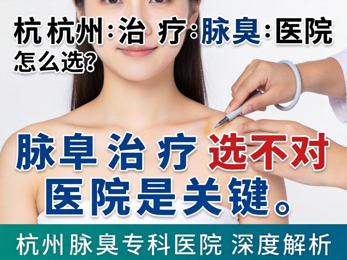 杭州治疗腋臭医院怎么选？腋臭治疗选对医院是关键，杭州腋臭专科医院深度解析