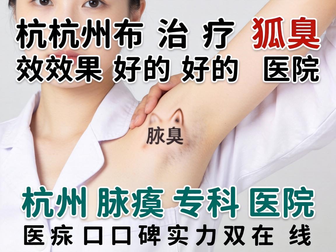 杭州治疗狐臭效果好的医院，杭州腋臭专科医院口碑实力双在线