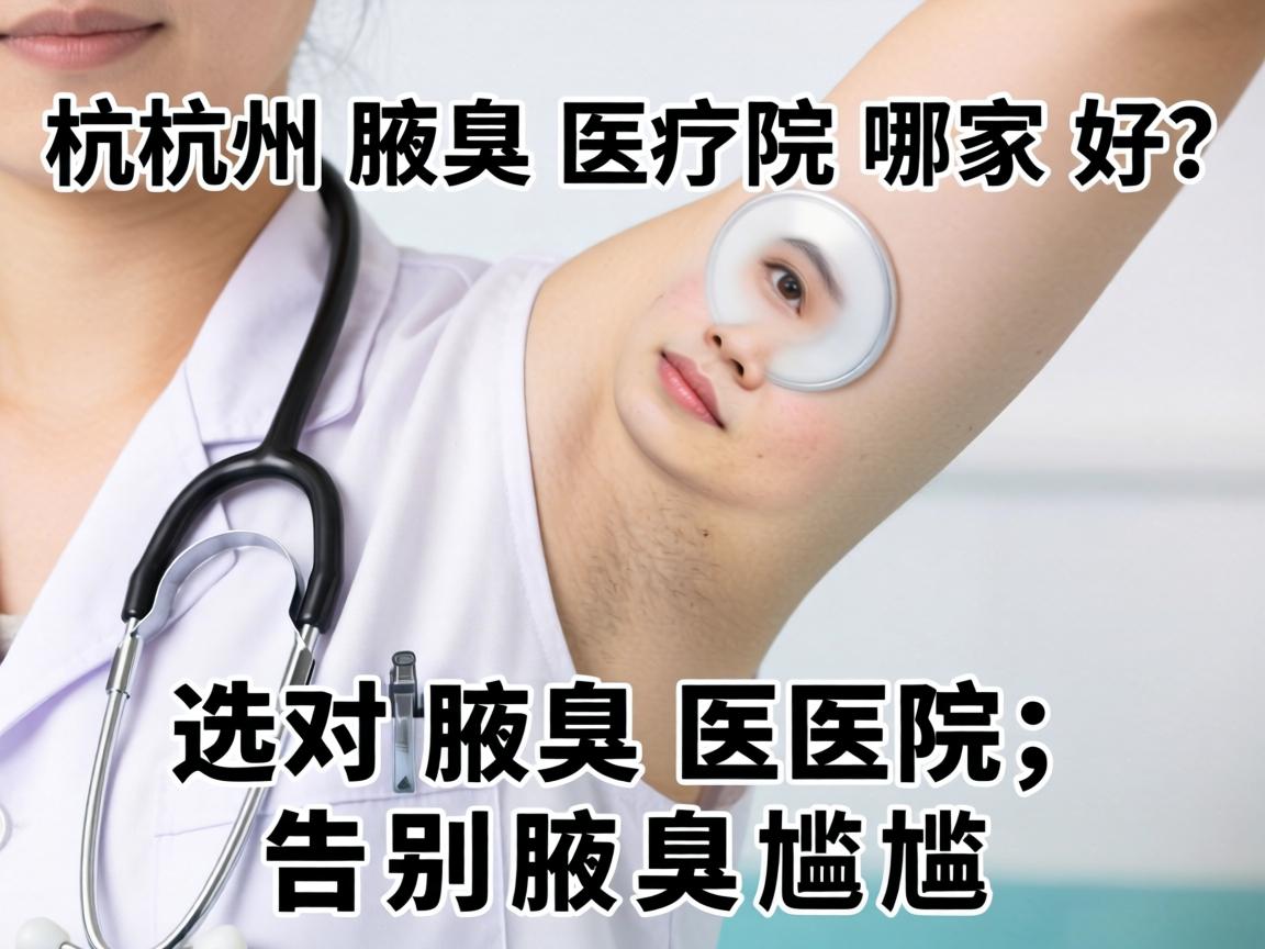 杭州腋臭医院哪家好？选对腋臭医院，告别腋臭尴尬