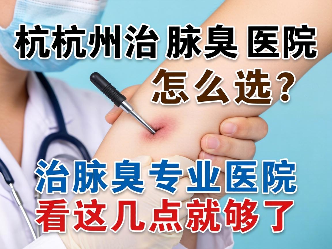 杭州治腋臭医院怎么选？治腋臭专业医院看这几点就够了