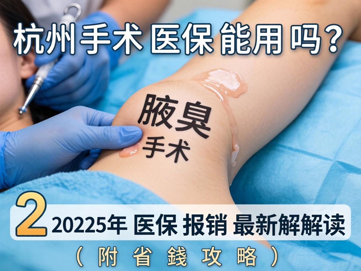 杭州腋臭手术医保能用吗？2025年医保报销最新解读（附省钱攻略）