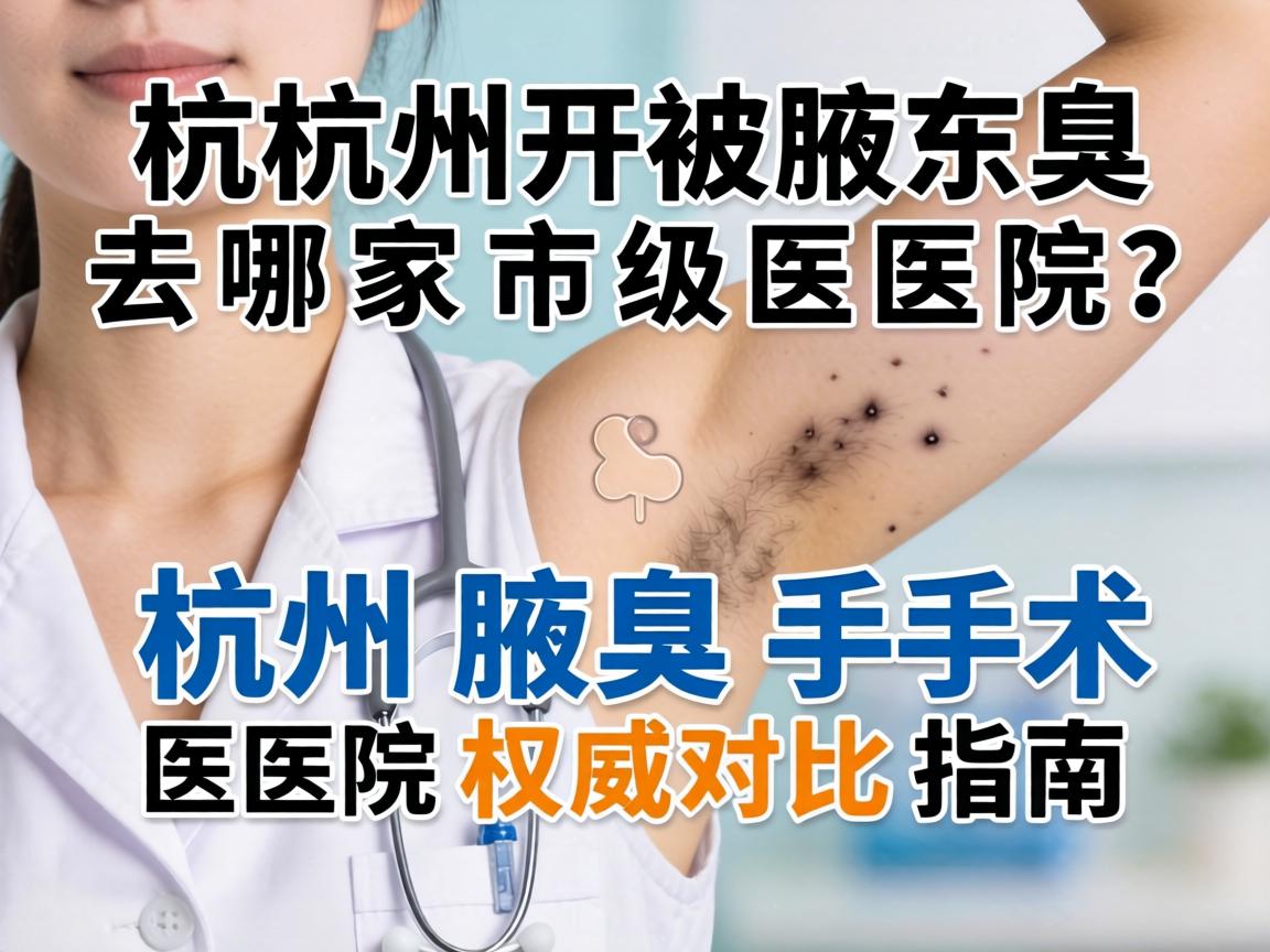 杭州开腋臭去哪家市级医院？杭州腋臭手术医院权威对比指南
