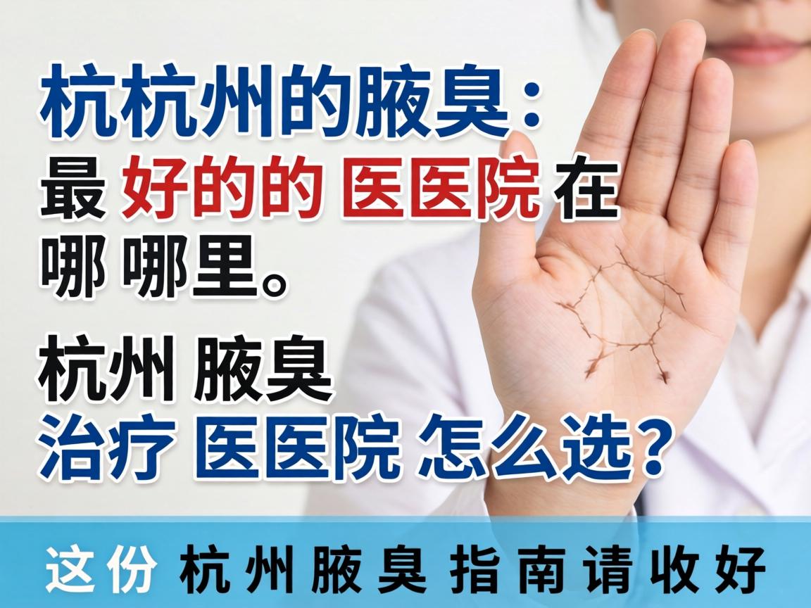 杭州腋臭最好的医院在哪里？杭州腋臭治疗医院怎么选？这份杭州腋臭指南请收好