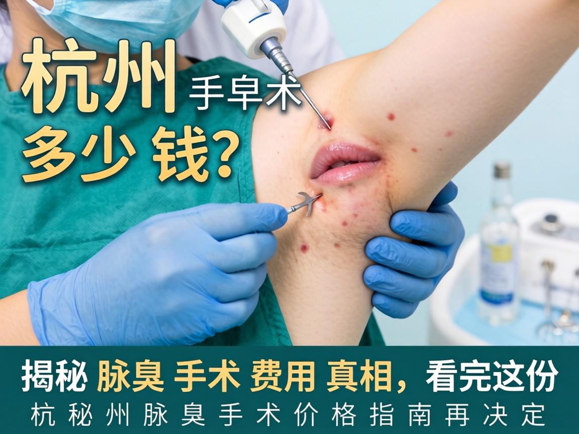 杭州腋臭手术多少钱？揭秘腋臭手术费用真相，看完这份杭州腋臭手术价格指南再决定