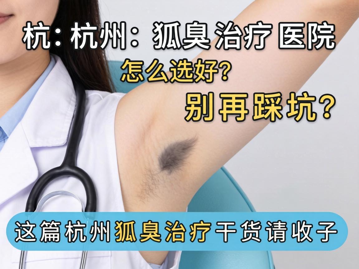 杭州狐臭治疗医院怎么选？别再踩坑，这篇杭州狐臭治疗干货请收好