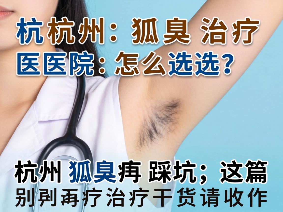 杭州狐臭治疗医院怎么选？别再踩坑，这篇杭州狐臭治疗干货请收好