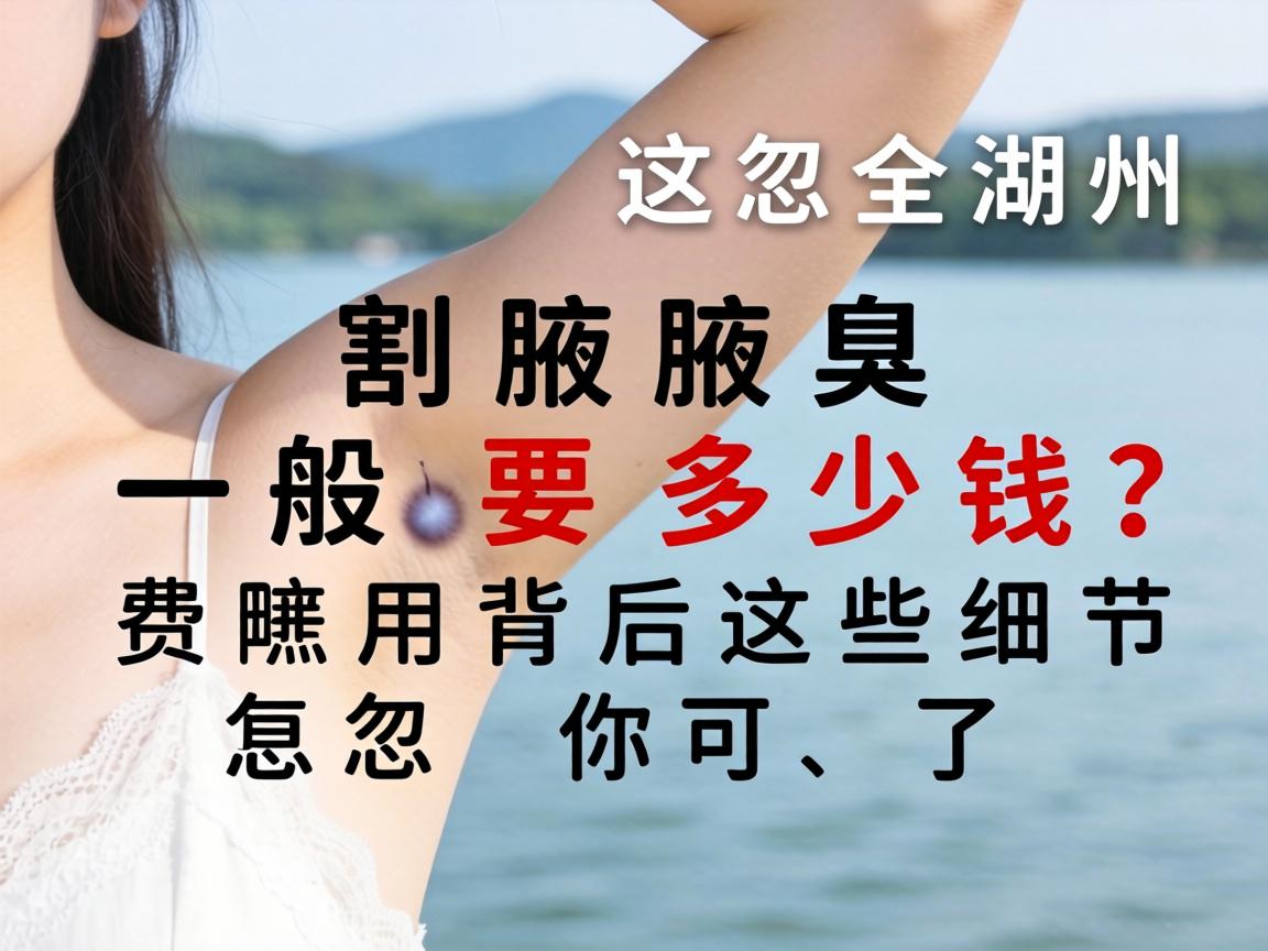 在湖州割腋臭一般要多少钱？费用背后这些细节你可能忽略了
