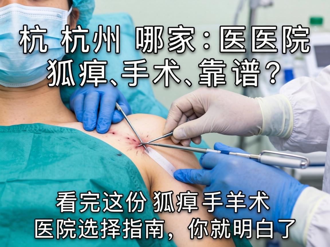 杭州哪家医院狐臭手术靠谱？看完这份狐臭手术医院选择指南，你就明白了