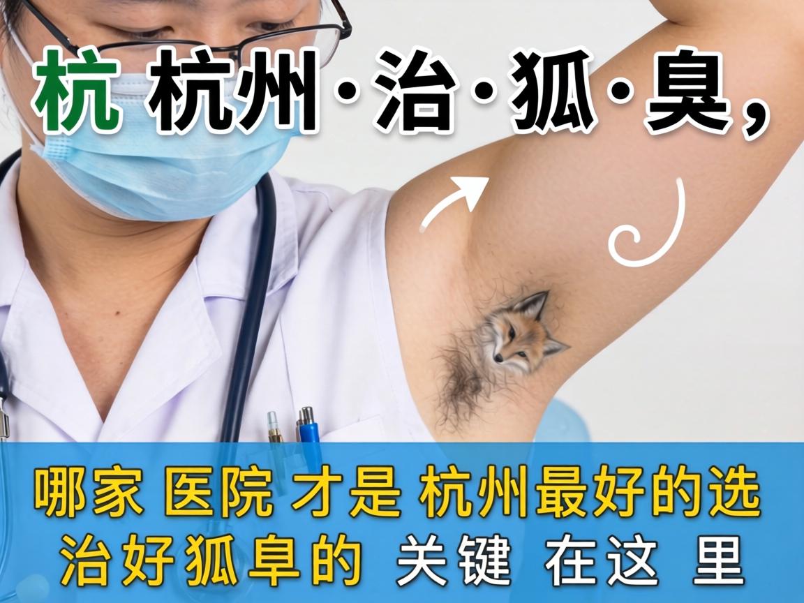杭州治狐臭，哪家医院才是杭州最好的选择？治好狐臭的关键在这里