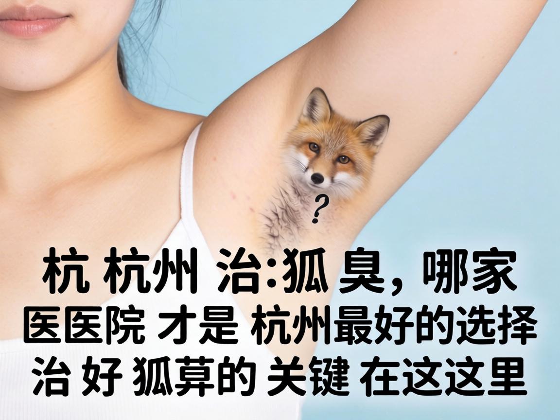 杭州治狐臭，哪家医院才是杭州最好的选择？治好狐臭的关键在这里