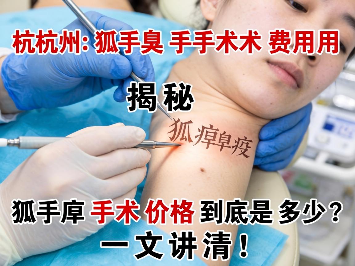 杭州狐臭手术费用揭秘，狐臭手术价格到底是多少？一文讲清！