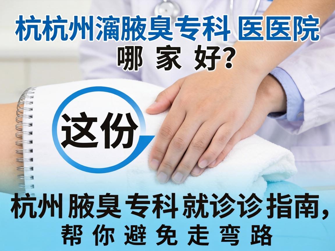 杭州腋臭专科医院哪家好？这份杭州腋臭专科就诊指南，帮你避免走弯路