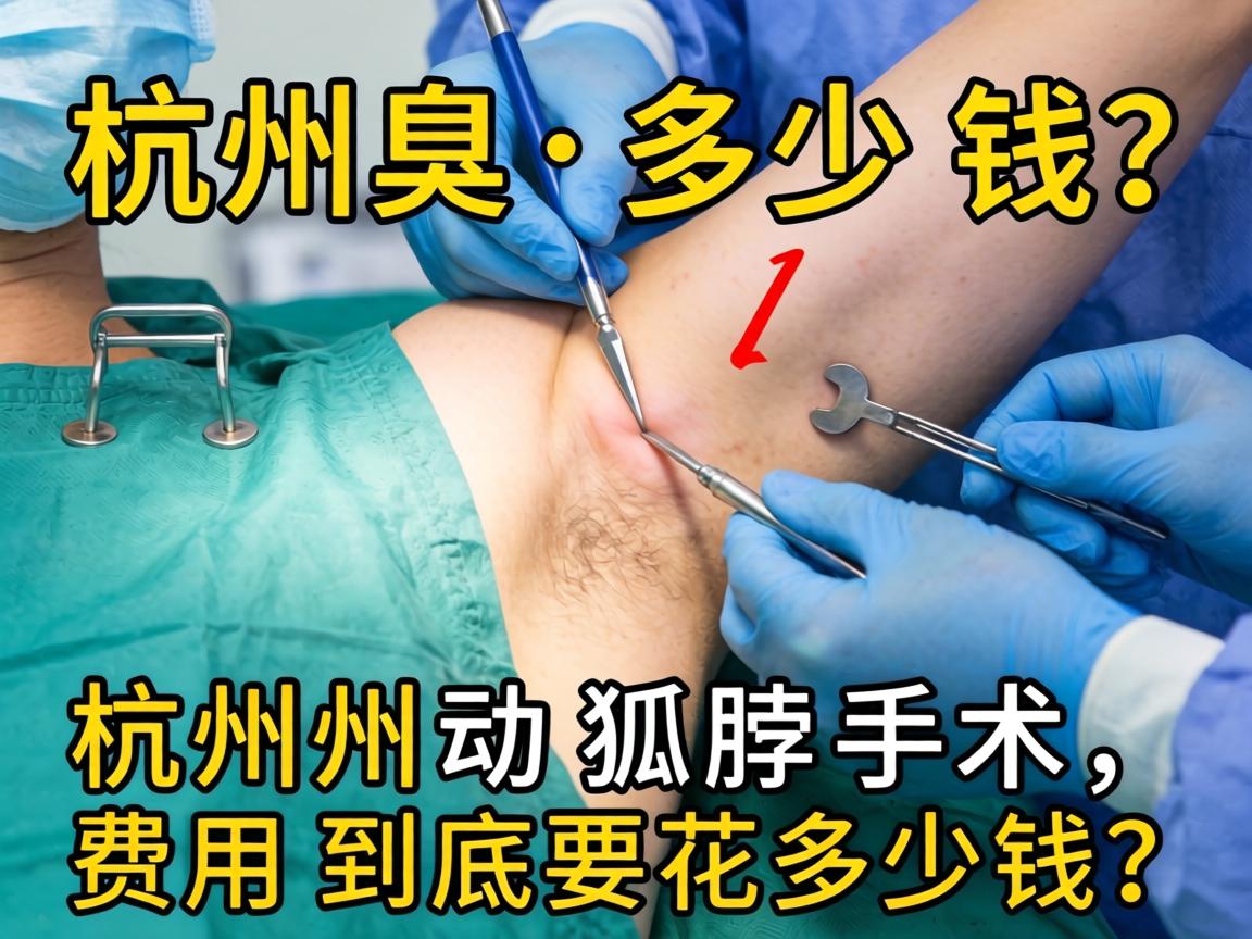 杭州狐臭手术多少钱？在杭州动狐臭手术，费用到底要花多少钱？