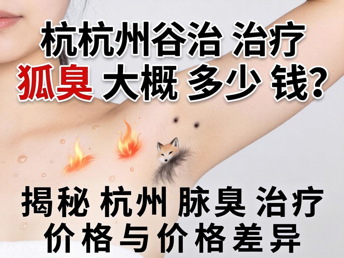 杭州治疗狐臭大概多少钱？揭秘杭州腋臭治疗价格与价格差异