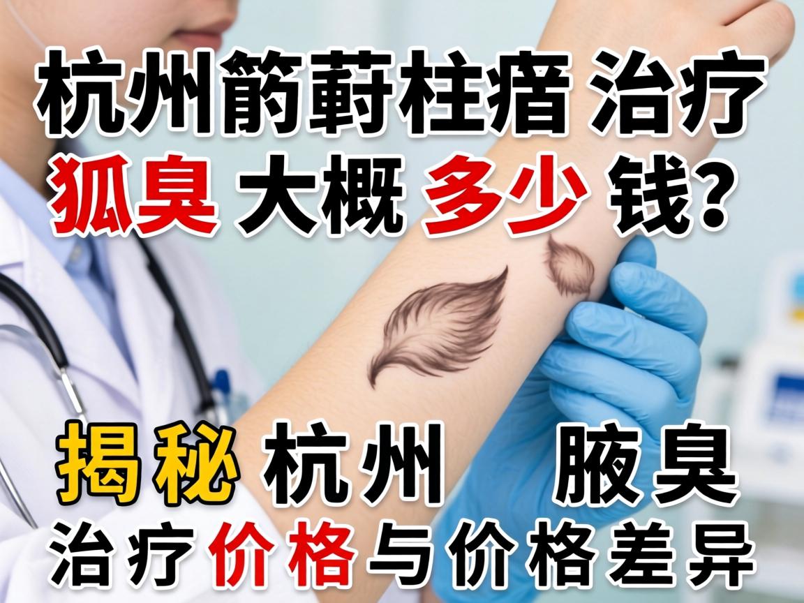 杭州治疗狐臭大概多少钱？揭秘杭州腋臭治疗价格与价格差异