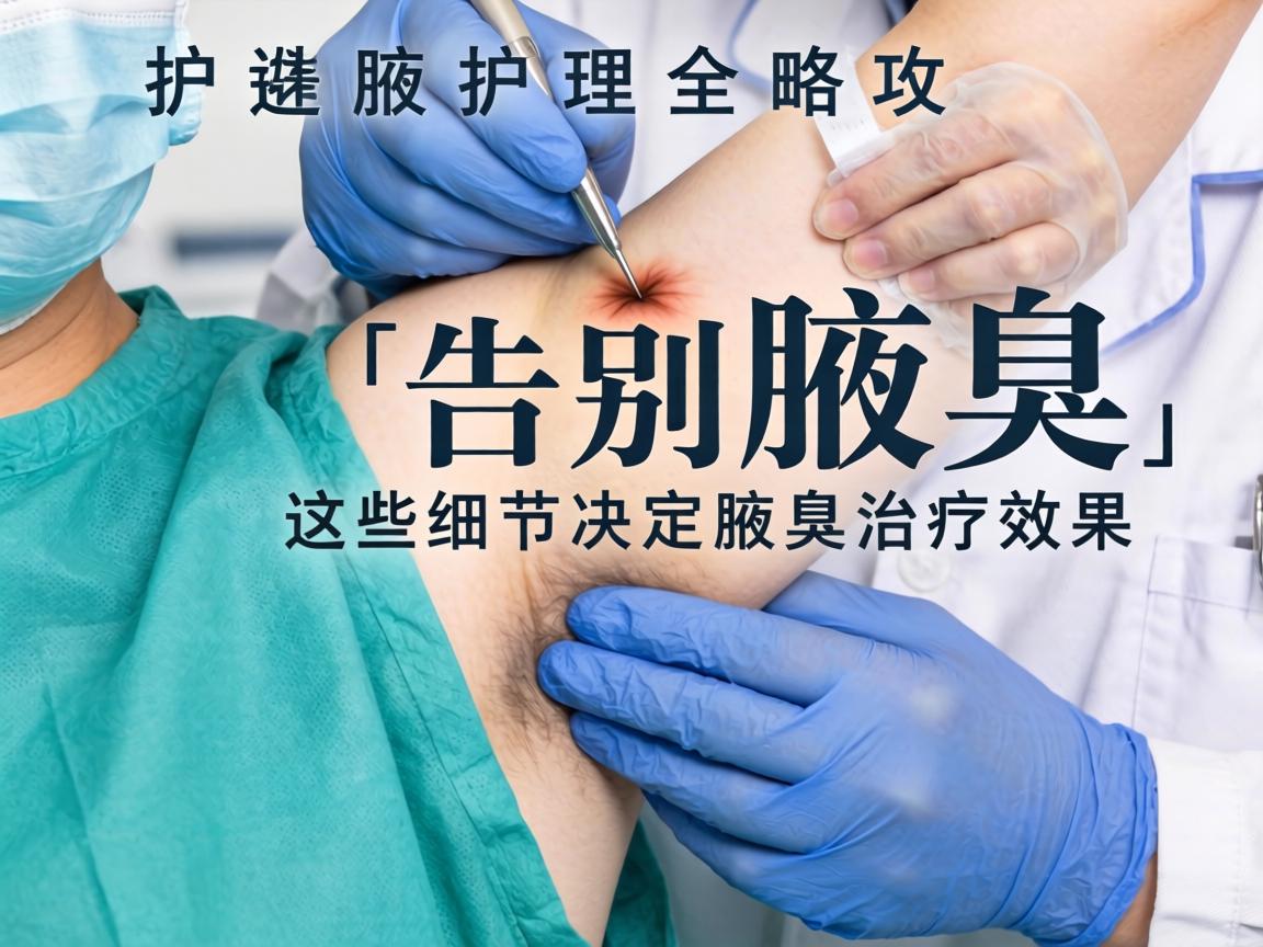 腋臭手术术后护理全攻略，告别腋臭，这些细节决定腋臭治疗效果