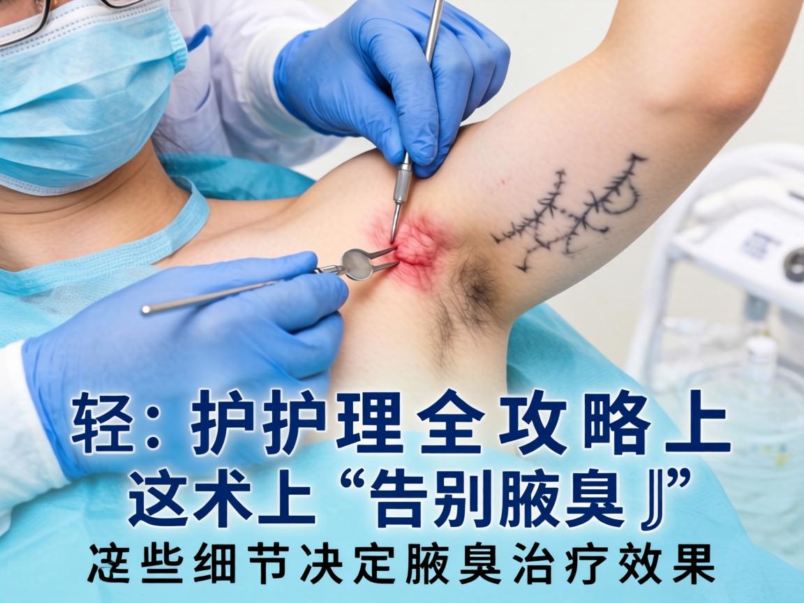 腋臭手术术后护理全攻略，告别腋臭，这些细节决定腋臭治疗效果