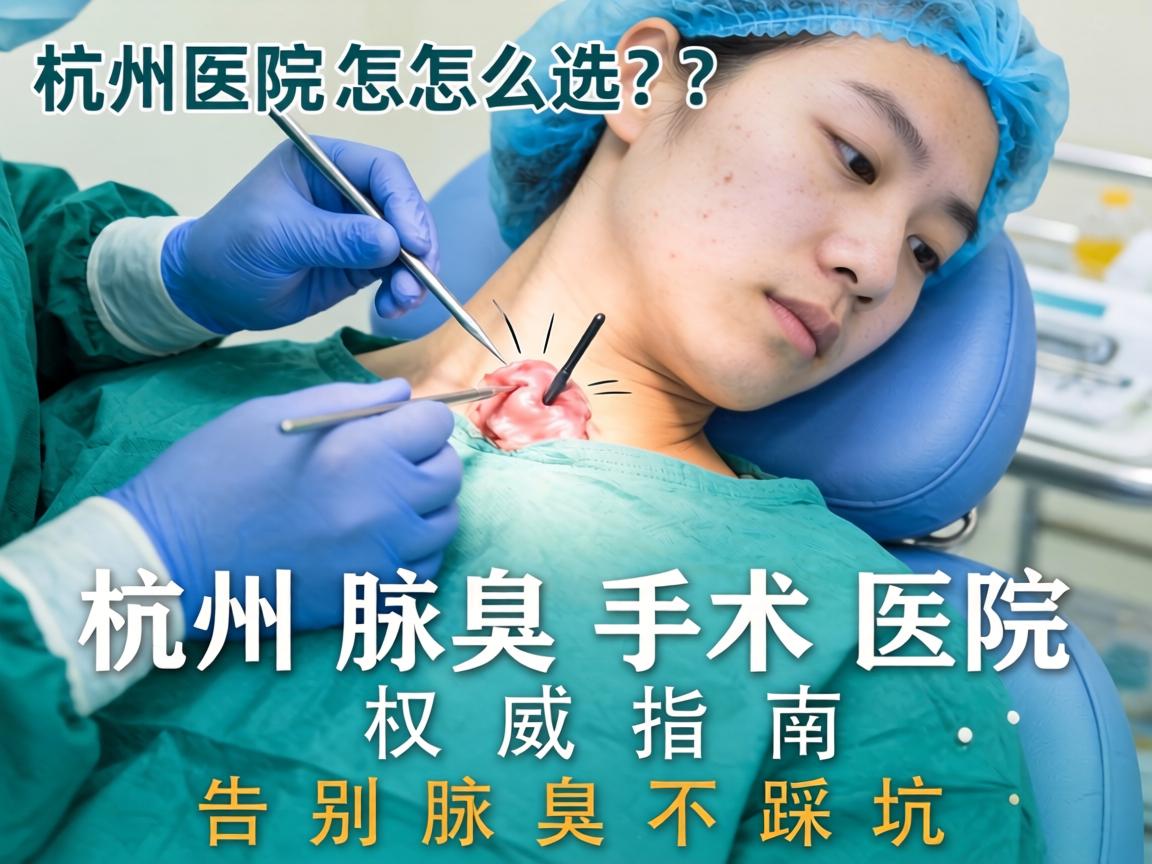 杭州腋臭手术医院怎么选？杭州腋臭手术医院权威指南，告别腋臭不踩坑