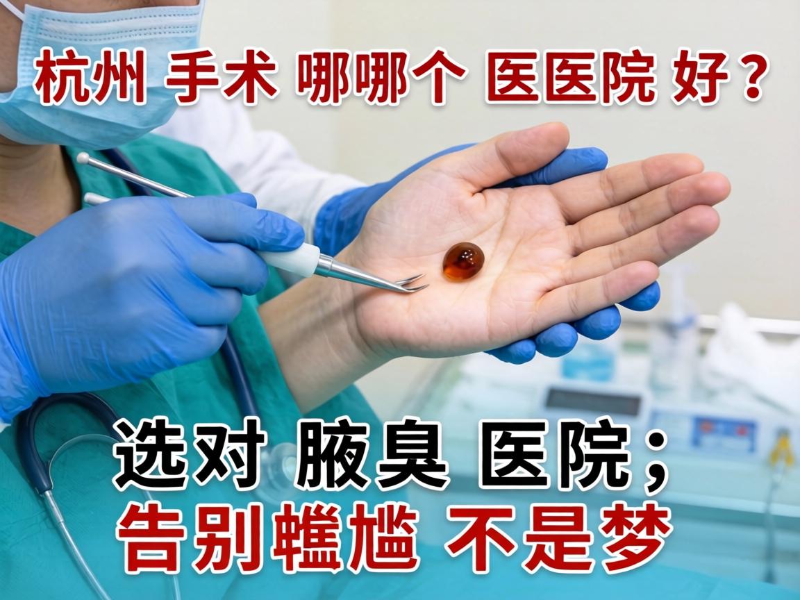 杭州腋臭手术哪个医院好？选对腋臭医院，告别尴尬不是梦