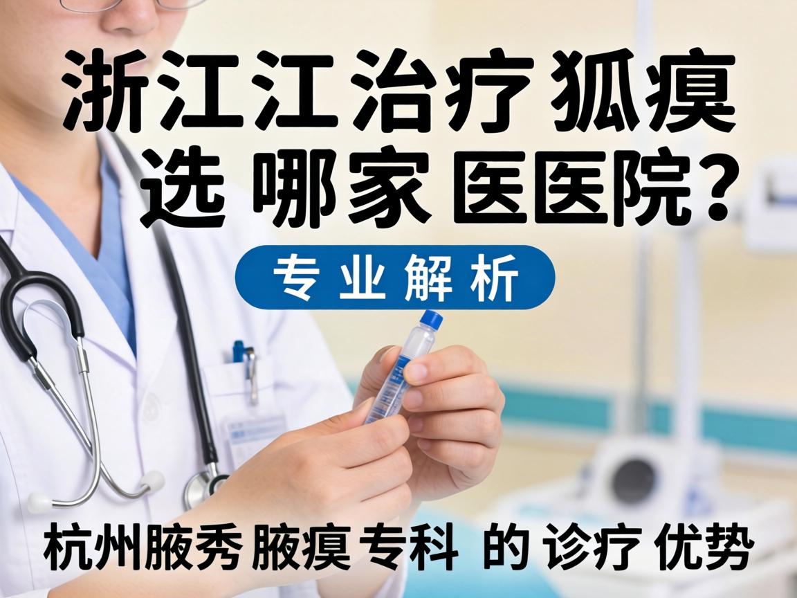 浙江治疗狐臭选哪家医院？专业解析杭州腋秀腋臭专科的诊疗优势
