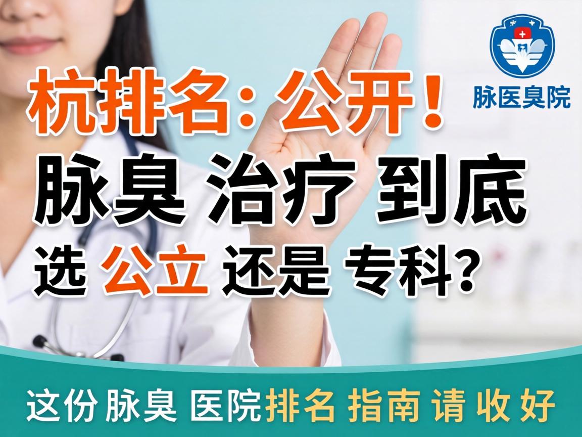 杭州腋臭医院排名公开！腋臭治疗到底选公立还是专科？这份腋臭医院排名指南请收好