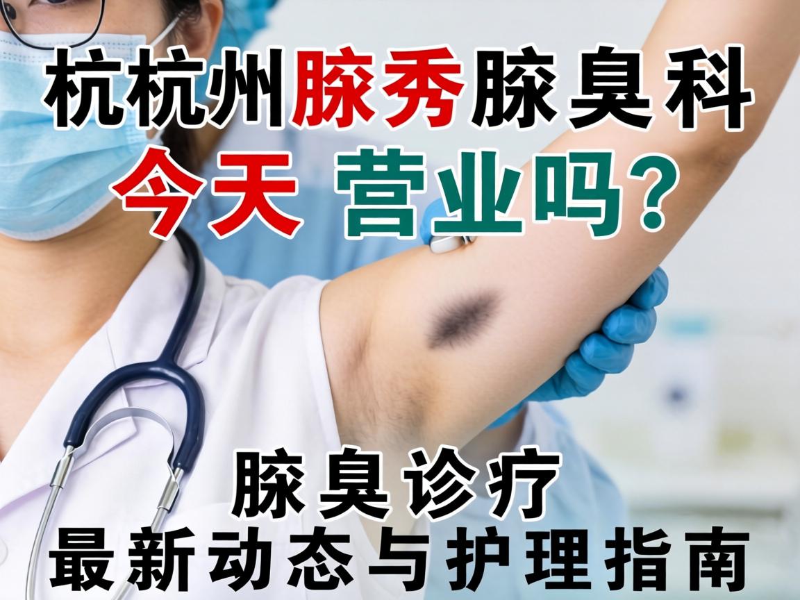 杭州腋秀腋臭专科今天营业吗？腋臭诊疗最新动态与护理指南