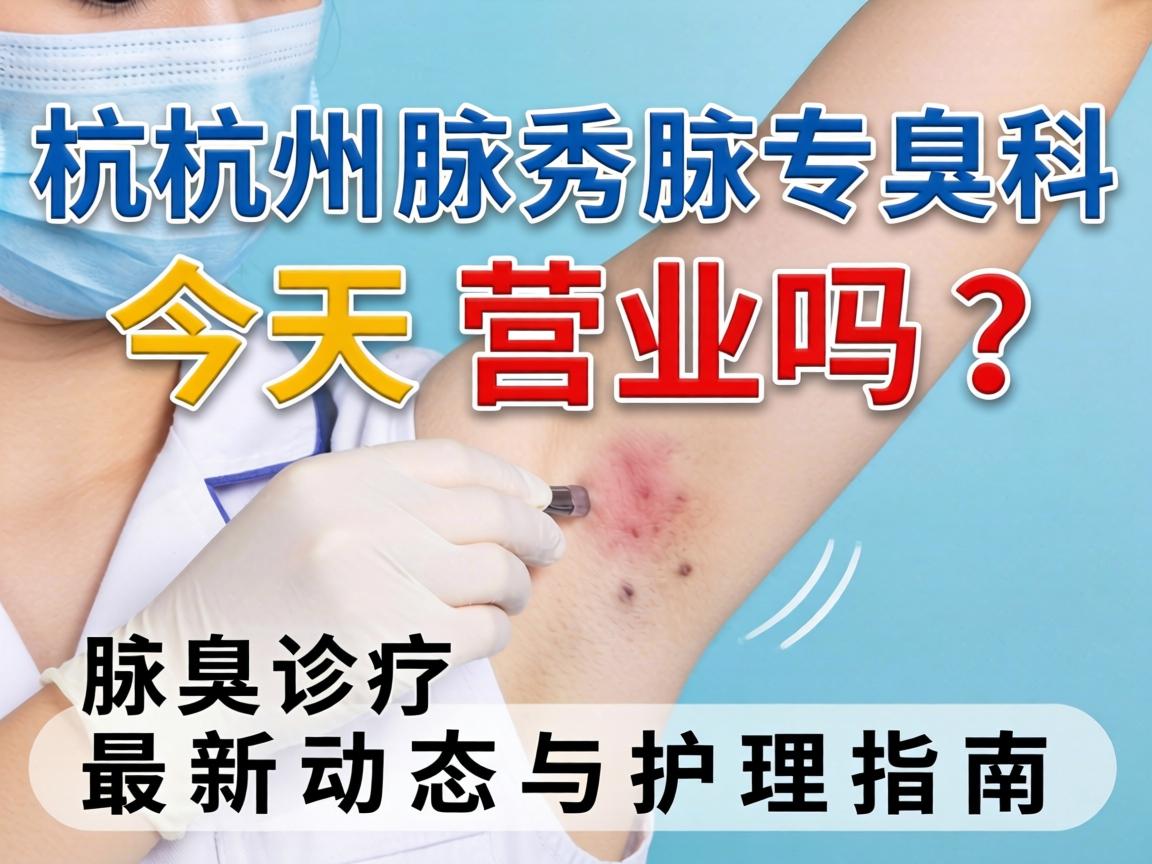 杭州腋秀腋臭专科今天营业吗？腋臭诊疗最新动态与护理指南