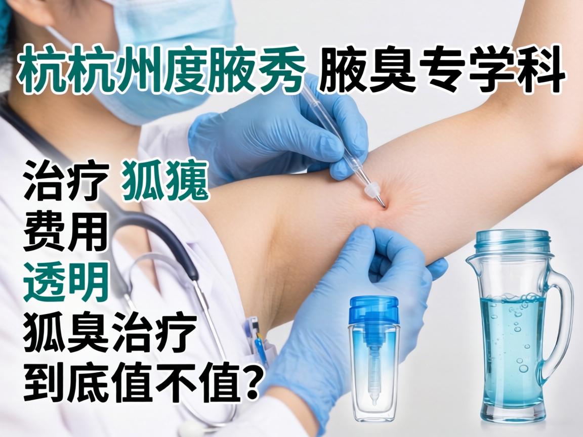 杭州腋秀腋臭专科，治疗狐臭费用透明，狐臭治疗到底值不值？
