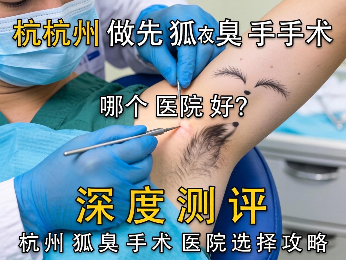 杭州做狐臭手术哪个医院好？深度测评杭州狐臭手术医院选择攻略