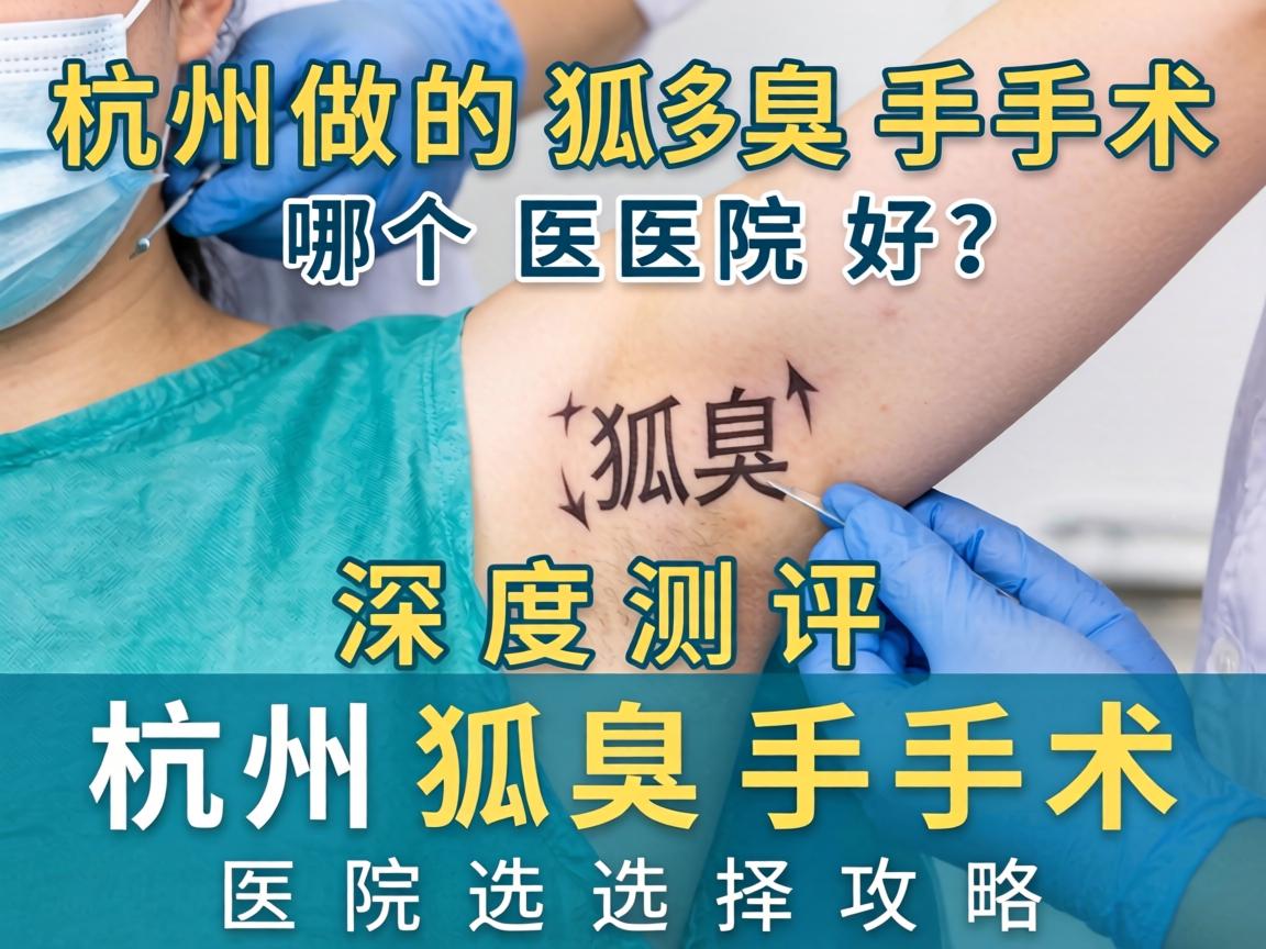 杭州做狐臭手术哪个医院好？深度测评杭州狐臭手术医院选择攻略