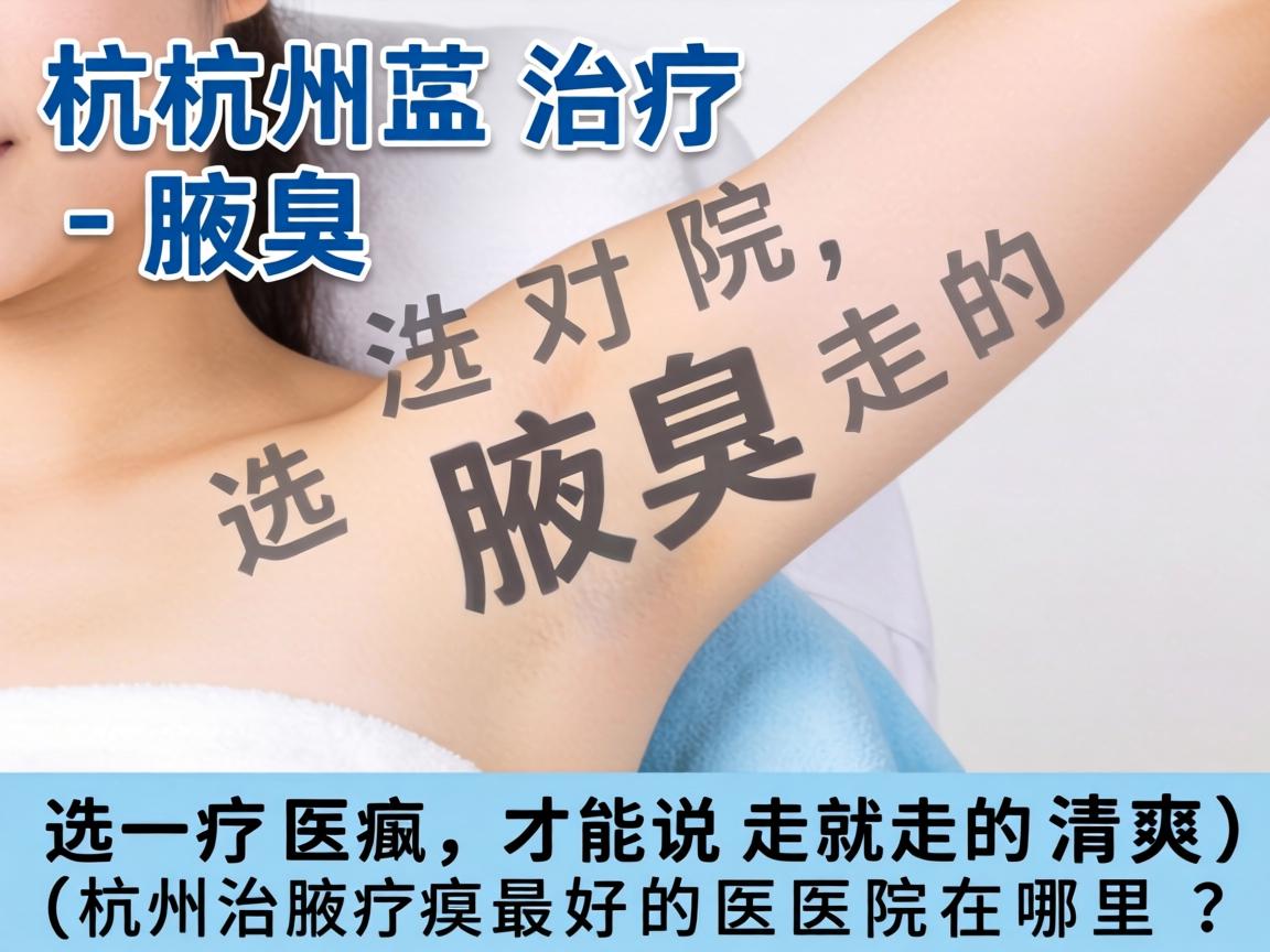杭州治疗腋臭，选对医院，才能说走就走的清爽（杭州治疗腋臭最好的医院在哪里？