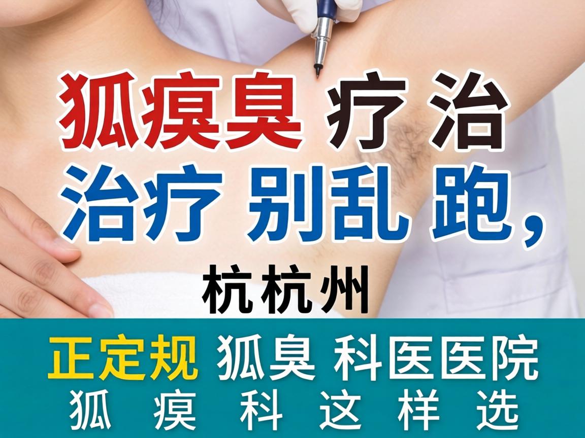 狐臭治疗别乱跑，杭州正规狐臭科医院狐臭科这样选