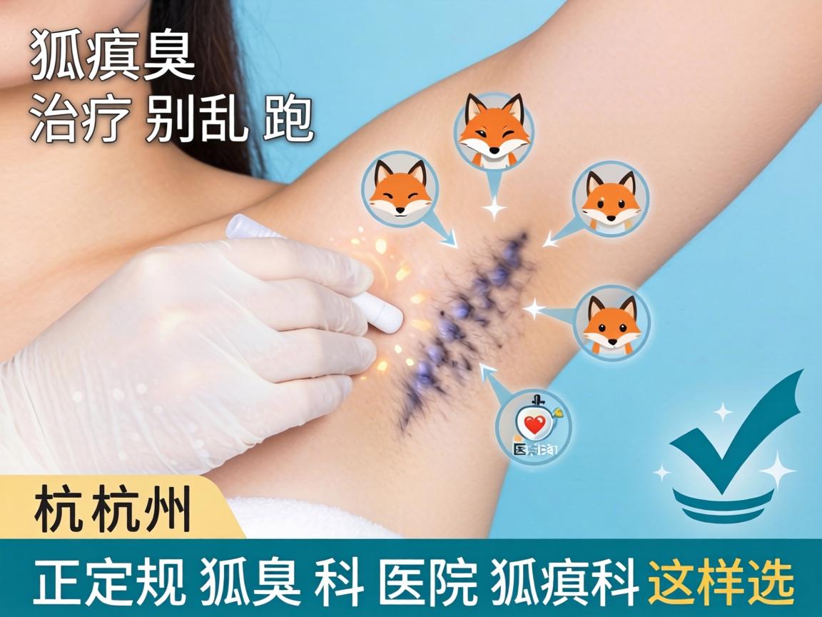 狐臭治疗别乱跑，杭州正规狐臭科医院狐臭科这样选