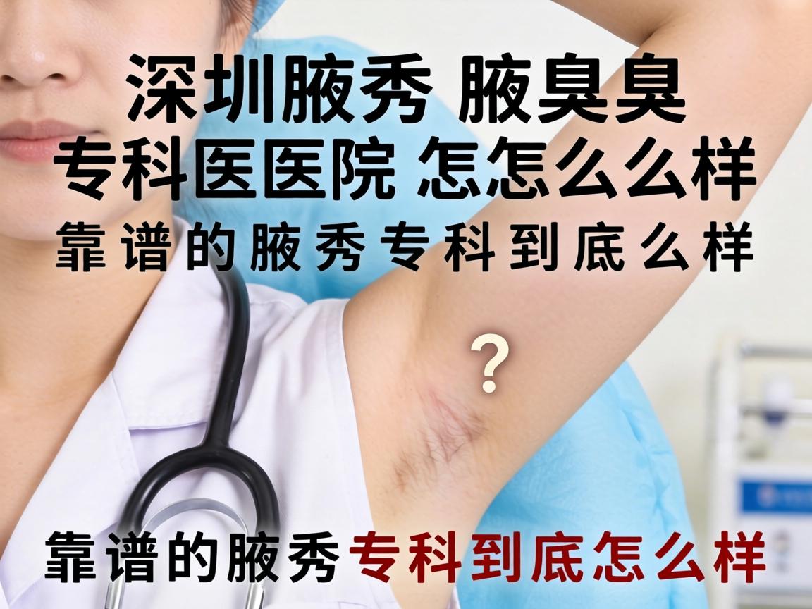 深圳腋秀腋臭专科医院怎么样？靠谱的腋秀专科到底怎么样？