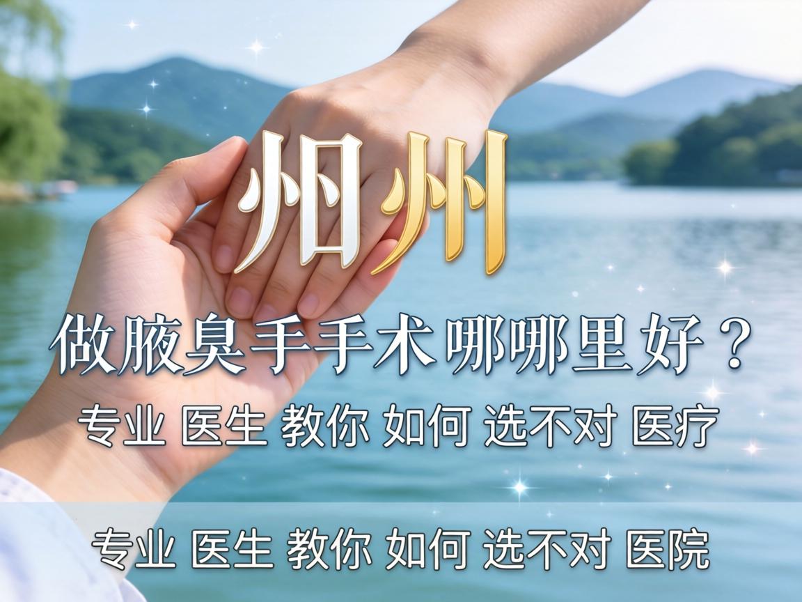 湖州做腋臭手术哪里好？专业医生教你如何选对医院