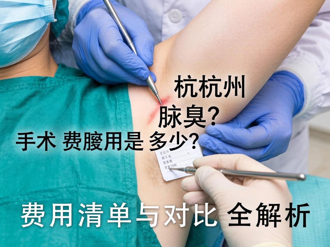 杭州腋臭手术费用是多少？费用清单与对比全解析