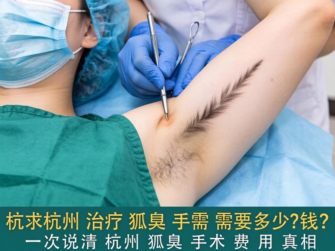 杭州治疗狐臭手术需要多少钱？一次说清杭州狐臭手术费用真相
