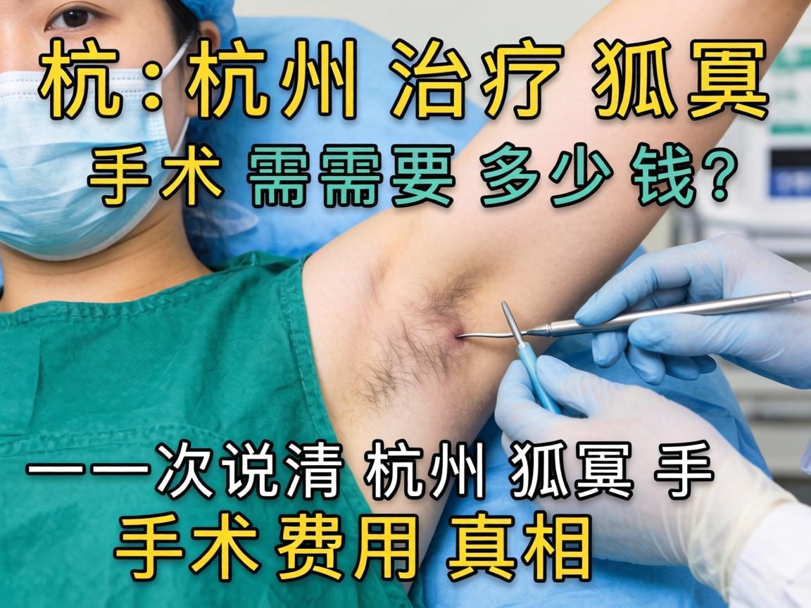 杭州治疗狐臭手术需要多少钱？一次说清杭州狐臭手术费用真相